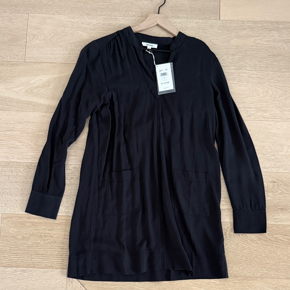 NWT Splendid Black V-Neck Dress size small